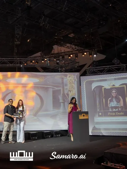 A wider shot of the awards stage. Being recognized among leaders driving growth and change is a moment I will never forget.