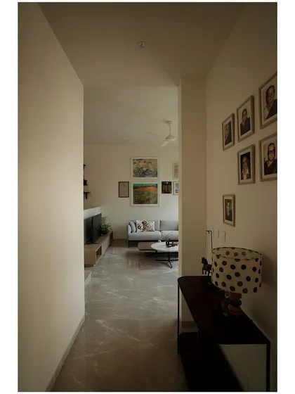Another perspective of the corridor, showing the simple elegance of the design.