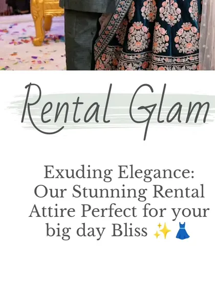 Rental glam for your big day. We help you find the perfect matching outfits so you can create beautiful memories together.