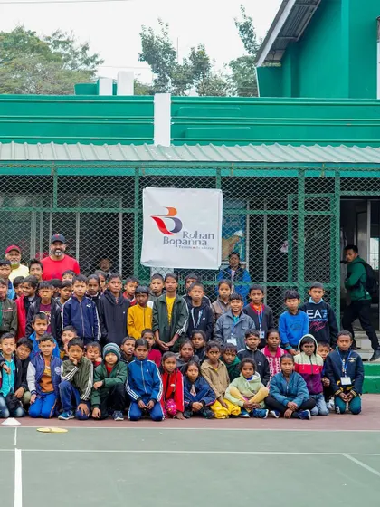 Another group of hopefuls from our talent hunt. We are committed to making tennis accessible and providing a pathway for children from all backgrounds to pursue the sport professionally through our full scholarship.