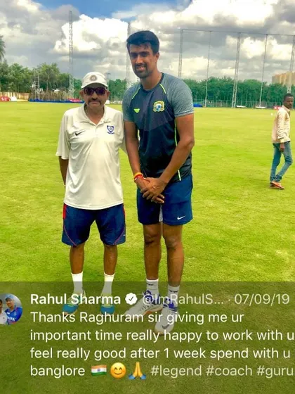 My methods are trusted by professionals. It is always a pleasure to work with dedicated cricketers like Rahul Sharma and help them fine-tune their skills at our academy.
