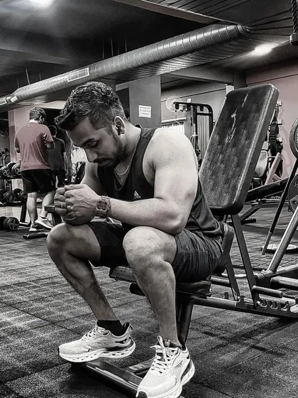 Once you start exercising regularly, the hardest thing is to stop. A moment of rest and reflection between sets at Oxfit Gym. This is my passion.