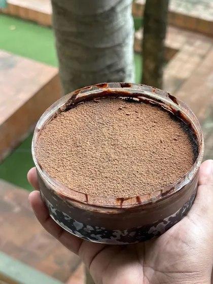 This is the Dream Cake, a dessert I'm incredibly proud of. It's an experience with six different textures of chocolate in every spoonful.