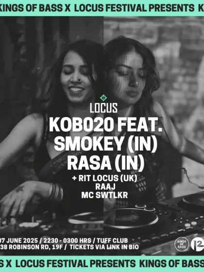 The poster for my gig in Singapore, where I'll be championing sub-bass from the subcontinent alongside another queen of India's bass music scene.