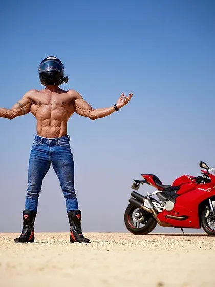 You will never find a hater doing better than you in life. A confident pose with my bike, embodying the mindset of ignoring negativity and focusing on your own success.