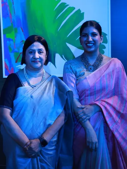 Posing with Ms. Arundhati Bhattacharya, former Chairperson of SBI. Hosting events that celebrate leadership and corporate governance is a personal passion.