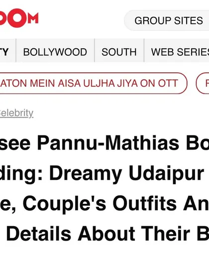 With happy tears and so much gratitude, I can announce that I choreographed Taapsee Pannu and Mathias Boe's wedding. It was an amazing experience.