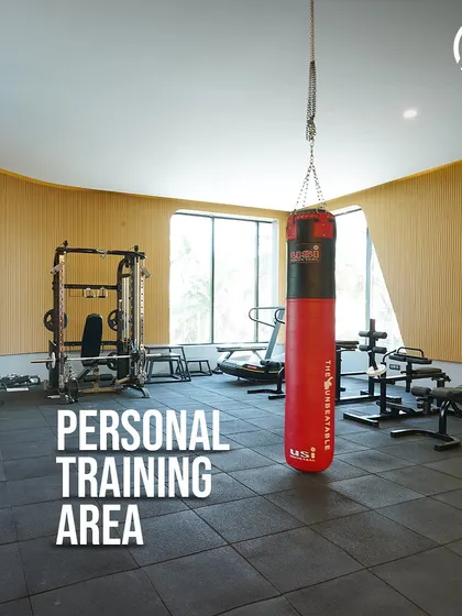 The Personal Training Area at AoS Whitefield. This dedicated space is equipped for one-on-one sessions, allowing for focused work on your specific goals.