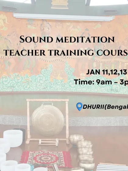 I am excited to collaborate with Dhurii Space in Bengaluru for a 3-day Teacher Training Course in January. Learn to host sound bath sessions using a variety of sacred instruments.