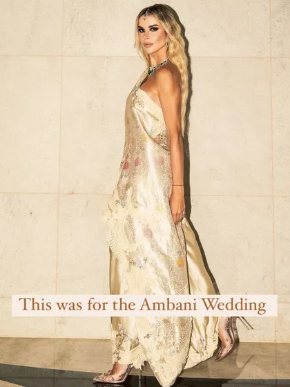 An amazing opportunity for our team, creating a look for a guest at the Ambani Wedding.