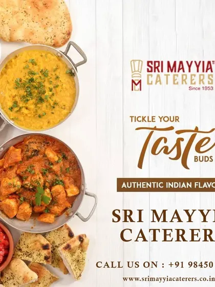 Tickle your taste buds with our authentic Indian flavours. A promotional graphic with our contact details.