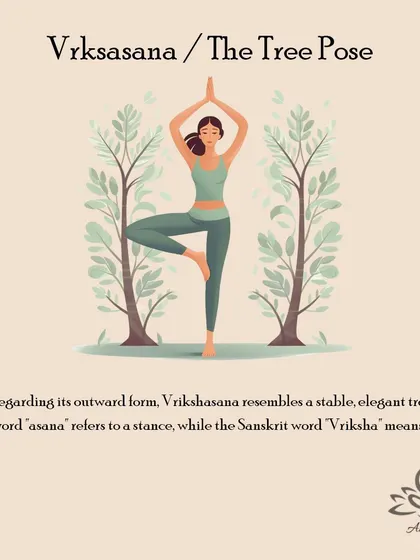 Vriksasana (The Tree Pose) improves balance, strengthens the legs and core, and helps to calm and steady the mind.