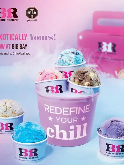 Redefine your chill with a family pack from Baskin Robbins. With so many exotic flavors to choose from, there's a scoop for everyone.