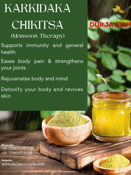 Our Karkidaka monsoon therapy includes nourishing preparations like this herbal drink. These remedies help to detoxify the body, rejuvenate the mind, and strengthen your joints.