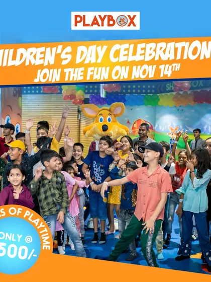 My Children's Day celebration poster promises extra fun for every Lil' Cub. The event features extended playtime, a chocolate-making workshop, and an art competition.