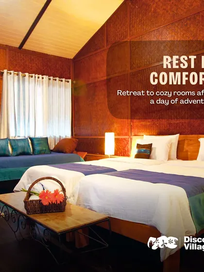 After a day of adventure, retreat to our cozy and comfortable rooms, designed to be your peaceful haven.