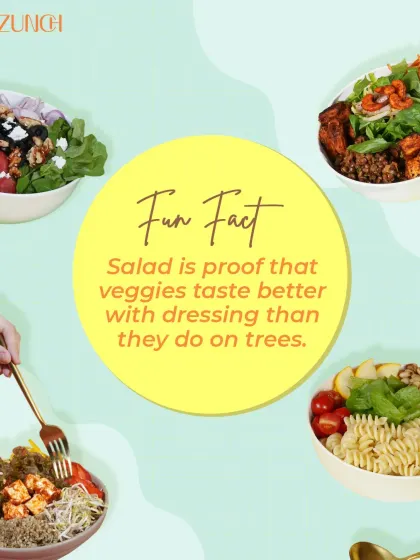 Here's a fun fact. A salad is proof that veggies taste better with a great dressing and the right company in a bowl. It’s all about dressing to impress.