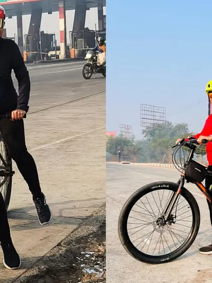 More fun with the tandem bike. These photos show the pure joy and laughter that these rides bring.