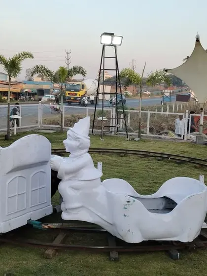 All aboard for fun. This charming track train ride is a wonderful addition to carnivals, large birthday parties, or community events, offering a delightful experience for our youngest guests.