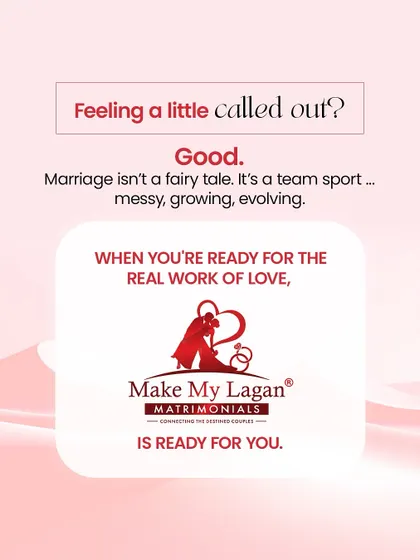 Feeling a little called out? Good. Marriage isn't a fairy tale; it's a team sport that is messy, growing, and evolving. When you're ready for the real work of love, we are ready for you.