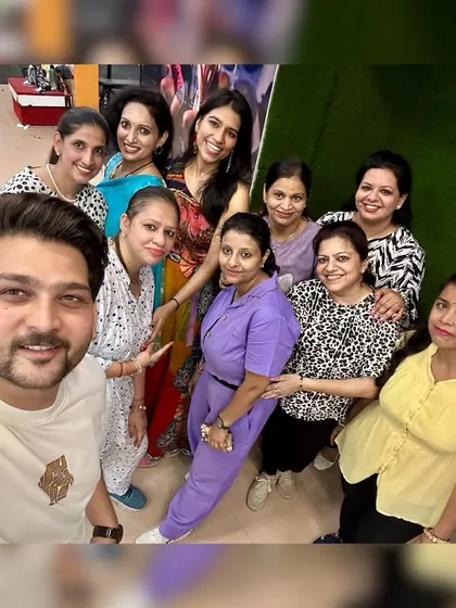 A selfie with some of the lovely members at our Paschim Vihar 9th-anniversary celebration.