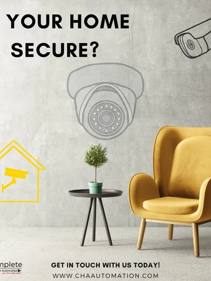Is your home truly secure? We use a combination of different camera types, like the dome and bullet cameras shown here, to create a comprehensive security plan tailored to your home's layout.