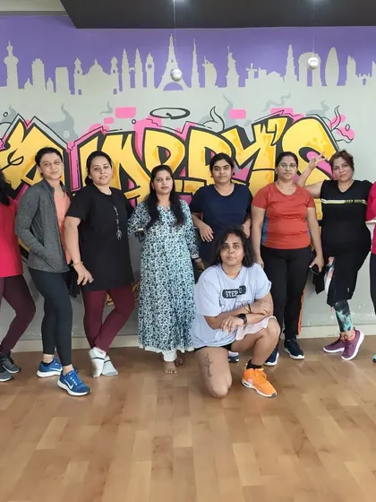 A group picture after a power-packed fitness session. This is our awesome community of fitness lovers.