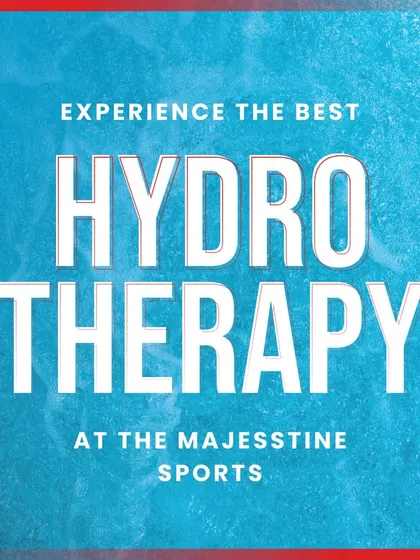 An invitation to experience the best hydrotherapy at The Majesstine Sports, where water becomes a tool for healing and rejuvenation.