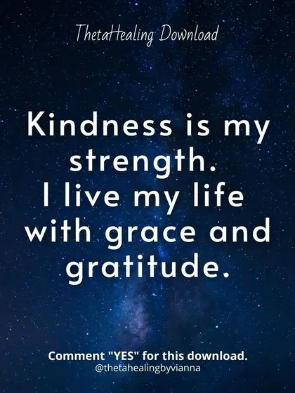 This ThetaHealing download reinforces kindness as a strength. By accepting it, you invite more grace and gratitude into your daily life, raising your vibration.