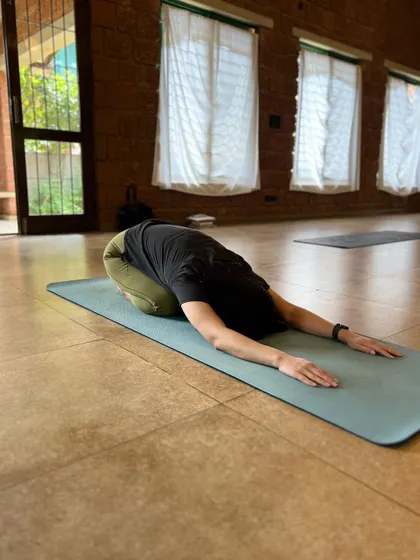 Cultivating Sakshi Bhava (the witness state) is like building a muscle. We can practice this in Shavasana or Balasana, observing the breath without controlling it, and gently returning our awareness when the mind wanders.