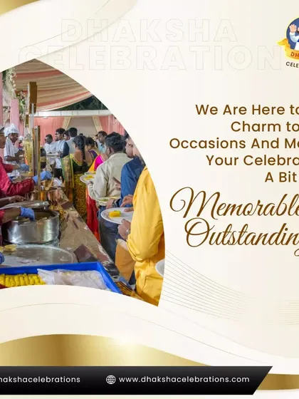 My team and I are here to add charm to your occasions. This image captures the lively atmosphere of our buffet service, making your celebrations memorable and outstanding.