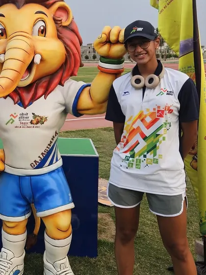 A proud moment for one of my swimmers at the Khelo India Youth Games. Participation at this level is a testament to the dedication and high-performance standards we maintain.
