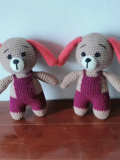 Another pair of puppies ready for play.