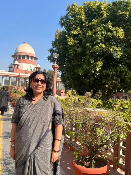 A quiet moment at the Supreme Court. I truly consider it a temple of justice, and every visit reinforces my commitment to the law and the pursuit of truth.
