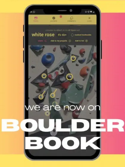 We are officially on the Boulder Book app! This lets you interact with our Spam Wall in a whole new way, making it a digital log of your climbing progress.