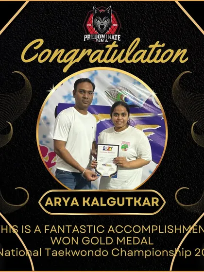 Congratulations to our winner on her fantastic accomplishment, winning a Gold Medal at the 2024 National Taekwondo Championship.