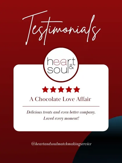 "Delicious treats and even better company. Loved every moment!" Feedback from our 'Chocolate Love Affair' event, highlighting the perfect mix of indulgence and interaction.