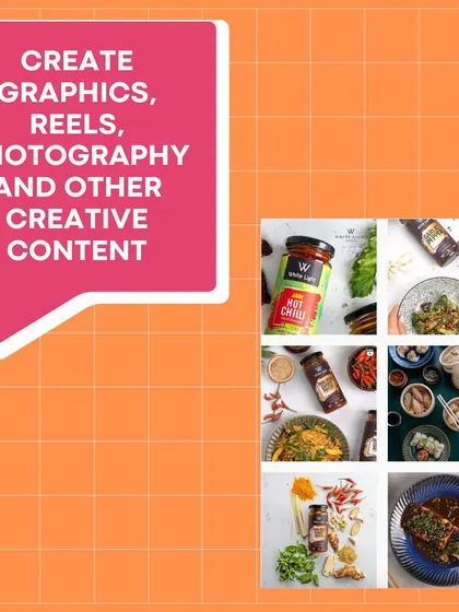 A snapshot of what we do. We create graphics, reels, photography, and other creative content designed to help you grow your social media account and your business.