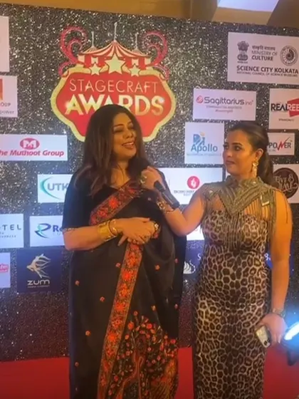 Being interviewed on the red carpet at the Stagecraft Awards. It is always an amazing feeling to be on stage and be recognized for my work as a performer and vocalist.