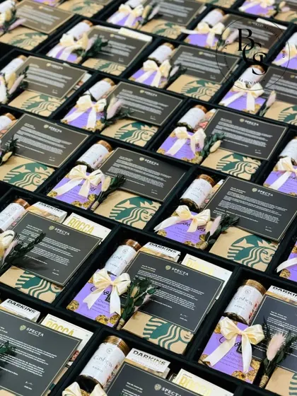 This project for Specta, featuring Starbucks merchandise, showcases how I collaborate with brands to create high-impact PR and corporate gifts. Each box was curated to generate excitement and reinforce brand prestige, making it a memorable touchpoint for recipients.