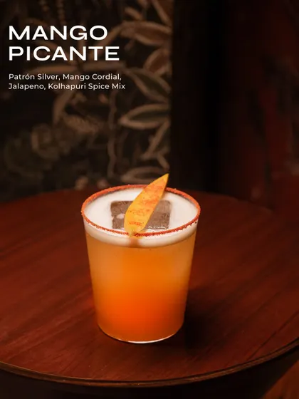 The Mango Picante, a perfect balance of sweet mango and spicy jalapeño.