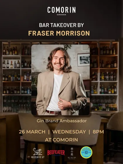 An exclusive bar takeover with Gin Brand Ambassador Fraser Morrison, who crafted a masterful menu featuring Monkey 47, Beefeater, and Kinobi gins.