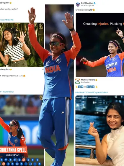 The social media world lights up after Shreyanka Patil's magical spell against Pakistan. Her performance not only won the match but also captured the attention of fans and franchises alike.