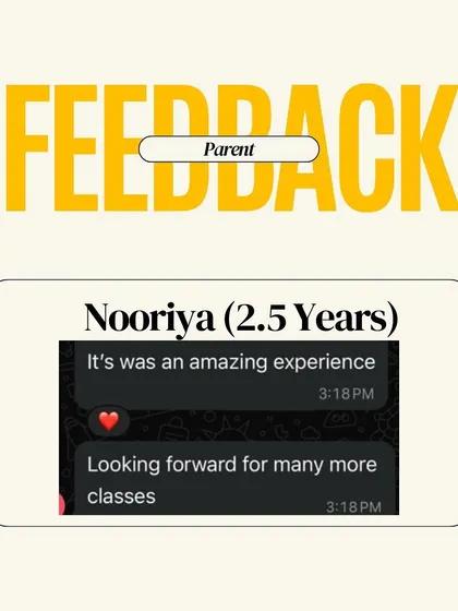 "It was an amazing experience. Looking forward for many more classes." Simple, powerful feedback that fuels our passion. We love seeing families return for more fun.