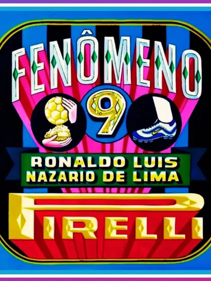 A tribute piece for the legendary footballer Ronaldo, known as 'Fenomeno'. This artwork was created for a client in the UK and incorporates football imagery into the truck art style.