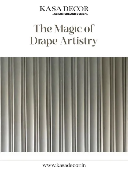 A close-up showcasing the magic of our 'Drape' artistry. These concrete panels are designed to mimic the soft folds of fabric, bringing a unique and unexpected texture to interior walls.