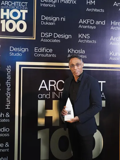 We are honored to be recognized among the Top 100 architects in India by Architect and Interiors India. This award is a testament to our team's collective effort and our unwavering commitment to design excellence.