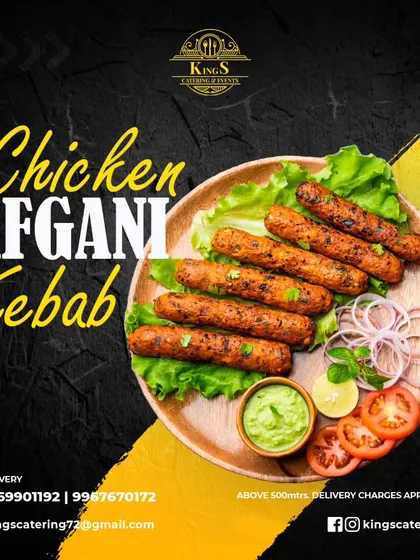 Our Chicken Afghani Kebabs are creamy, mild, and melt-in-your-mouth. Marinated in a rich blend of spices and cream, they are a true taste of authentic Afghan cuisine.