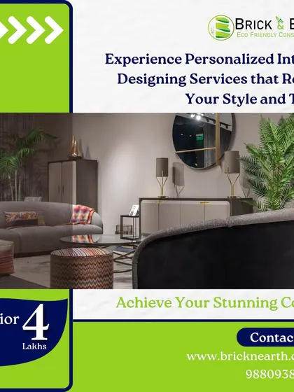 Our personalized interior designing services reflect your unique style and taste, helping you achieve a stunning corner in your home.