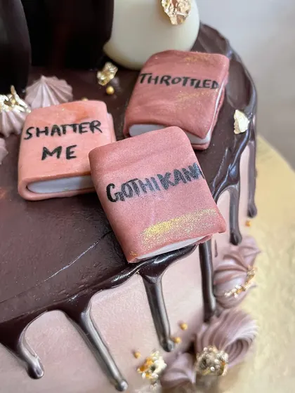 For the bookworm in your life! I created these tiny, edible fondant books featuring the birthday girl's favorite titles. It's all in the little details.